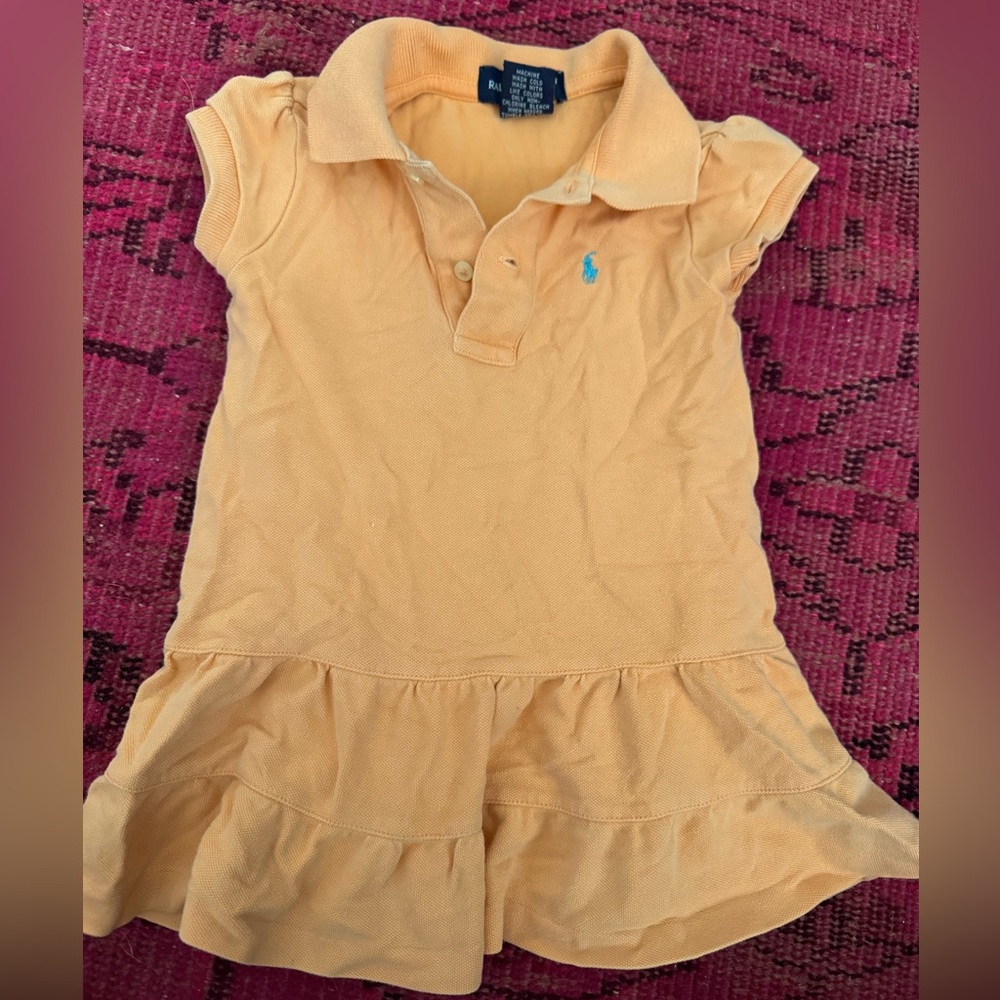 Ralph Lauren Kids Orange Polo Dress